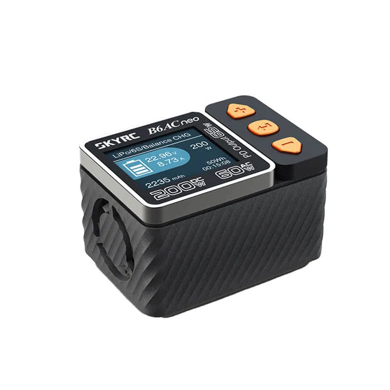 SKYRC B6ACneo 60W AC/200W DC Smart Battery Charger with 10A Balance Charging - Perfect for RC Cars, Drones, and LiPo Battery Maintenance
