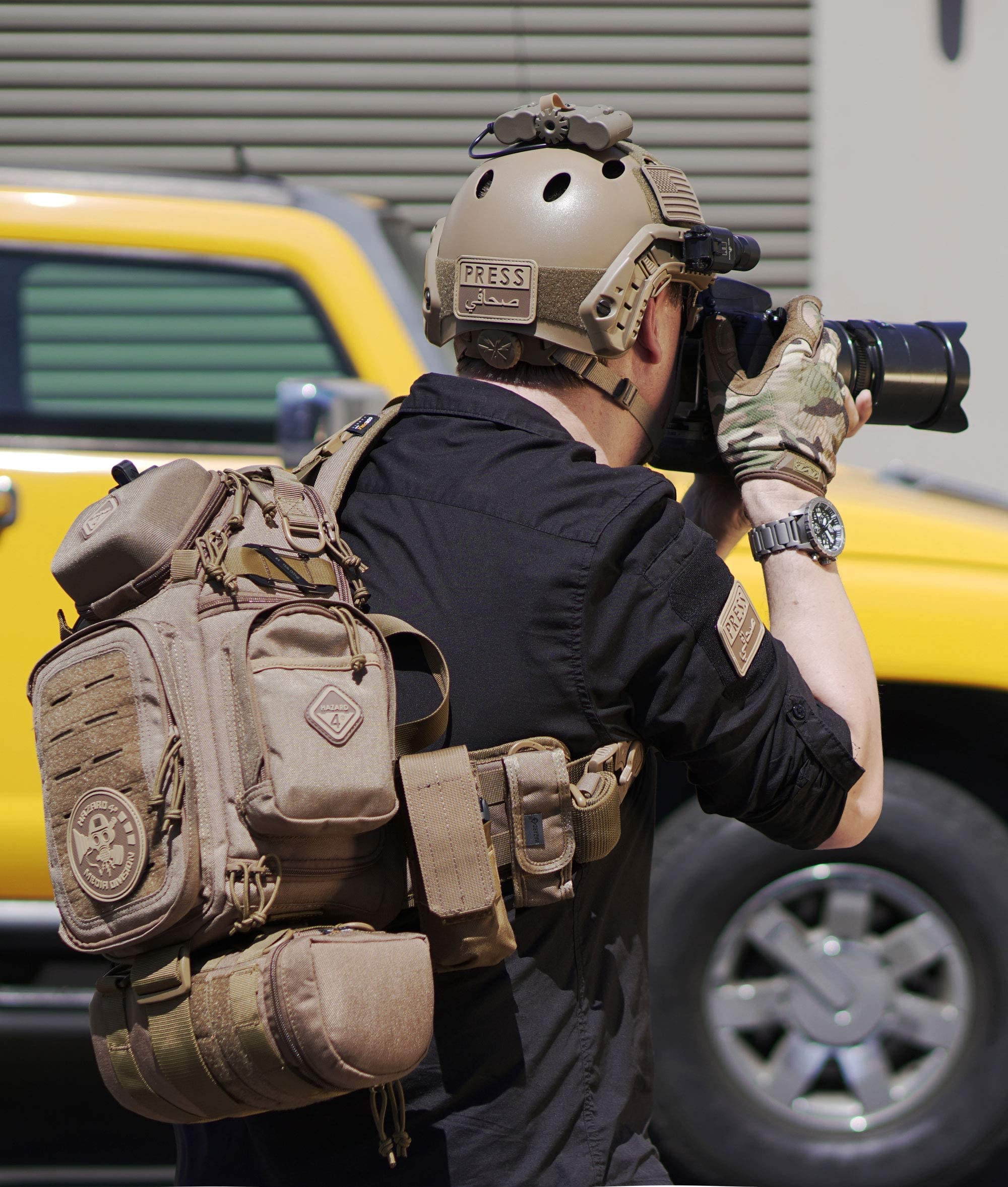 Hazard 4 Freelance Tactical Sling Bag - Water Resistant Crossbody Camera & Drone Carrier with MOLLE Attachment (6L) - Perfect for Outdoor Photography, Travel & Adventure Activities