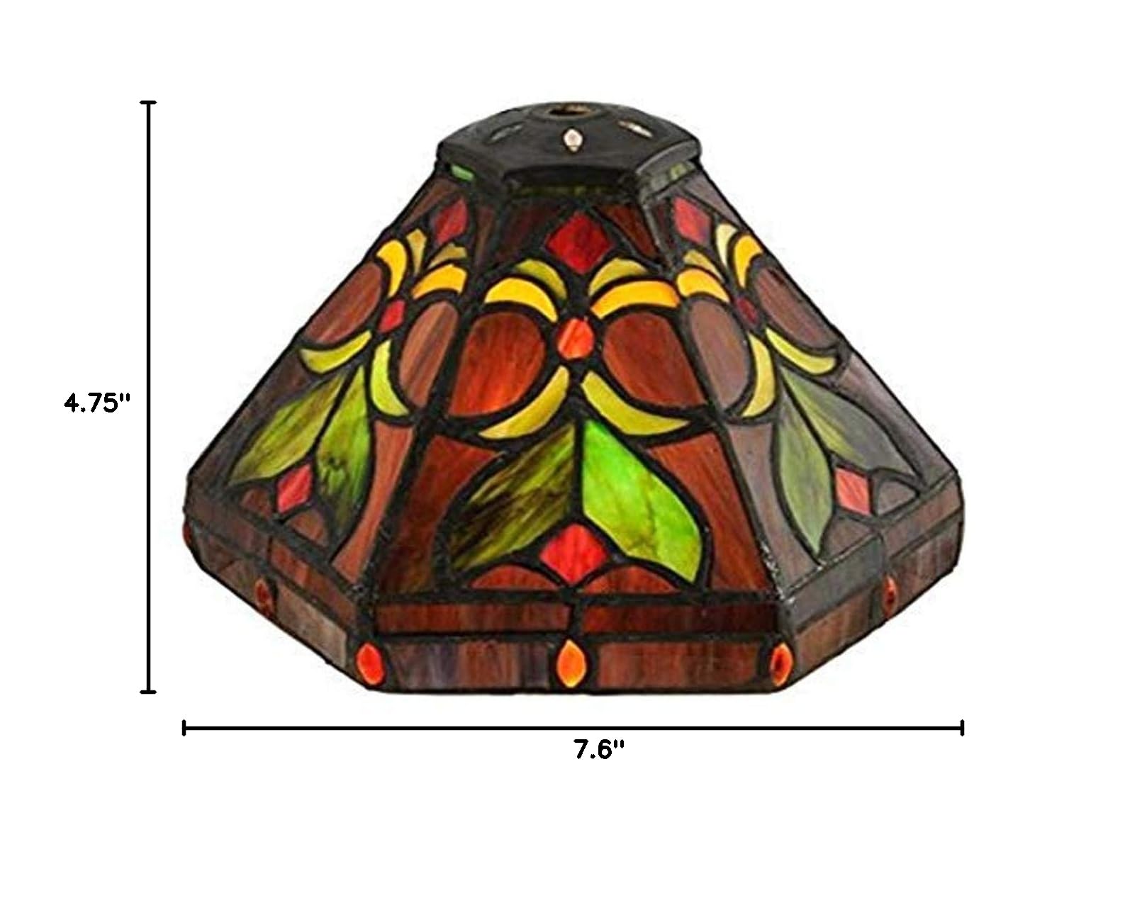 Meyda Tiffany 127102 Stained Glass Table Lamp - 7.5