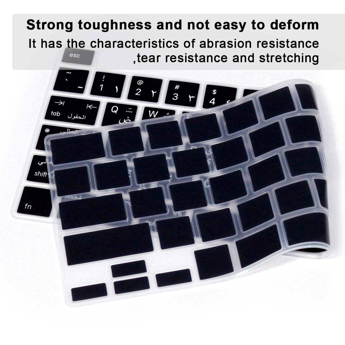 Arabic Language Silicone Keyboard Cover for MacBook Pro 16