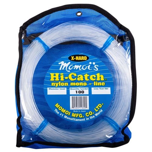 Momoi Hi Catch Xtra Hard Monofilament Fishing Leader - Premium Saltwater & Freshwater Fishing Line for Bass, Trout, and Saltwater Game Fish