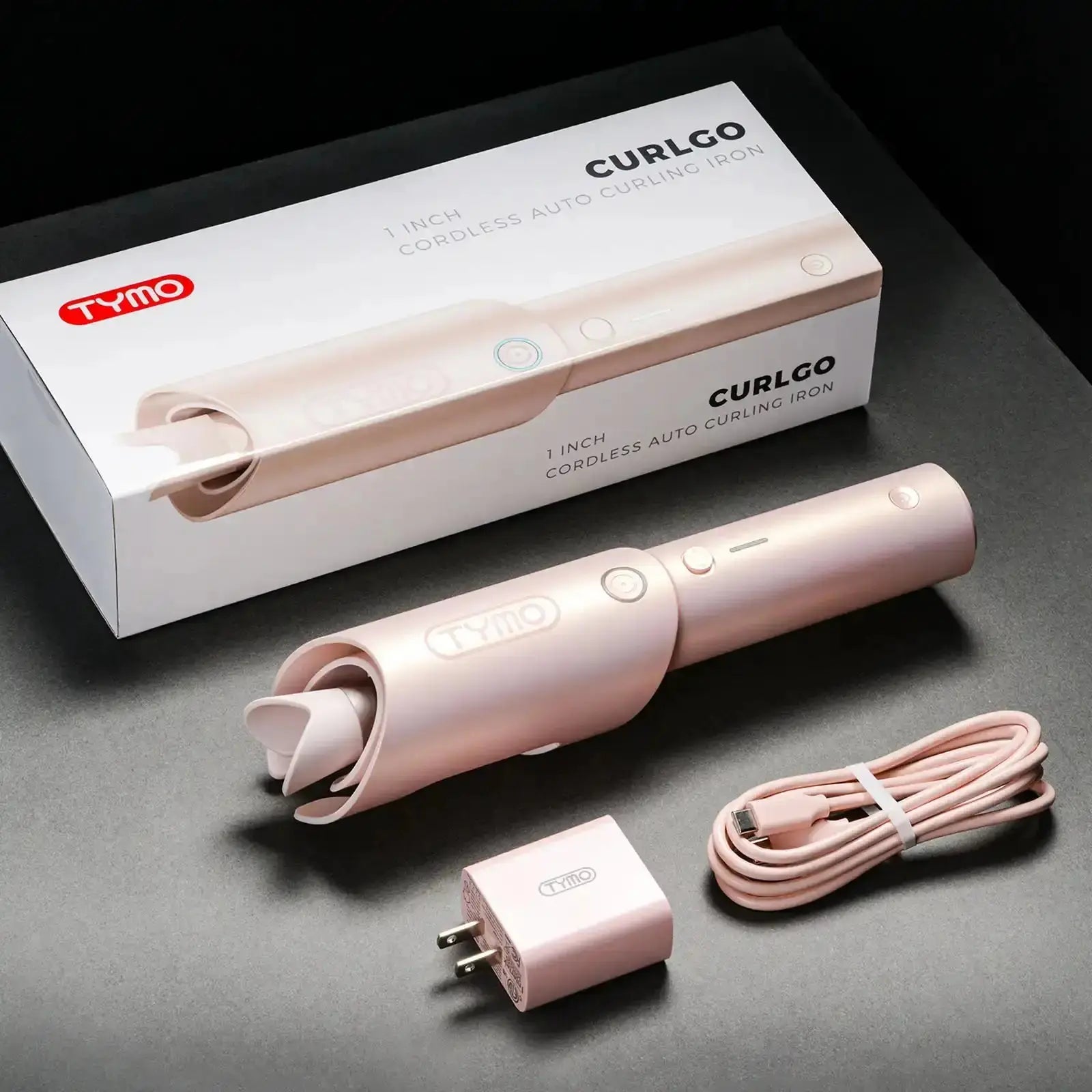 Tymo Curlgo Eco - Professional Hair Curling Iron for Salon-Quality Styling | Perfect for Home Use, Travel & Special Occasions