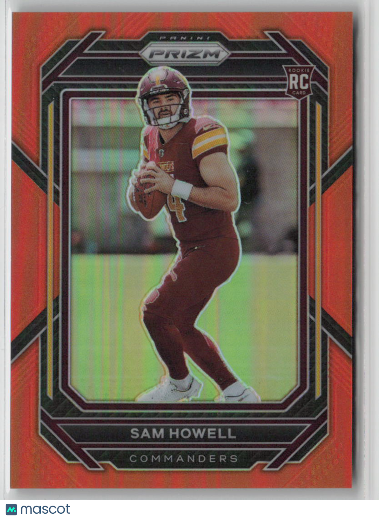 2023 Panini Prizm Sam Howell Rookie Card Orange Parallel 223/249 #306 - Perfect for NFL Collectors and Fantasy Football Fans