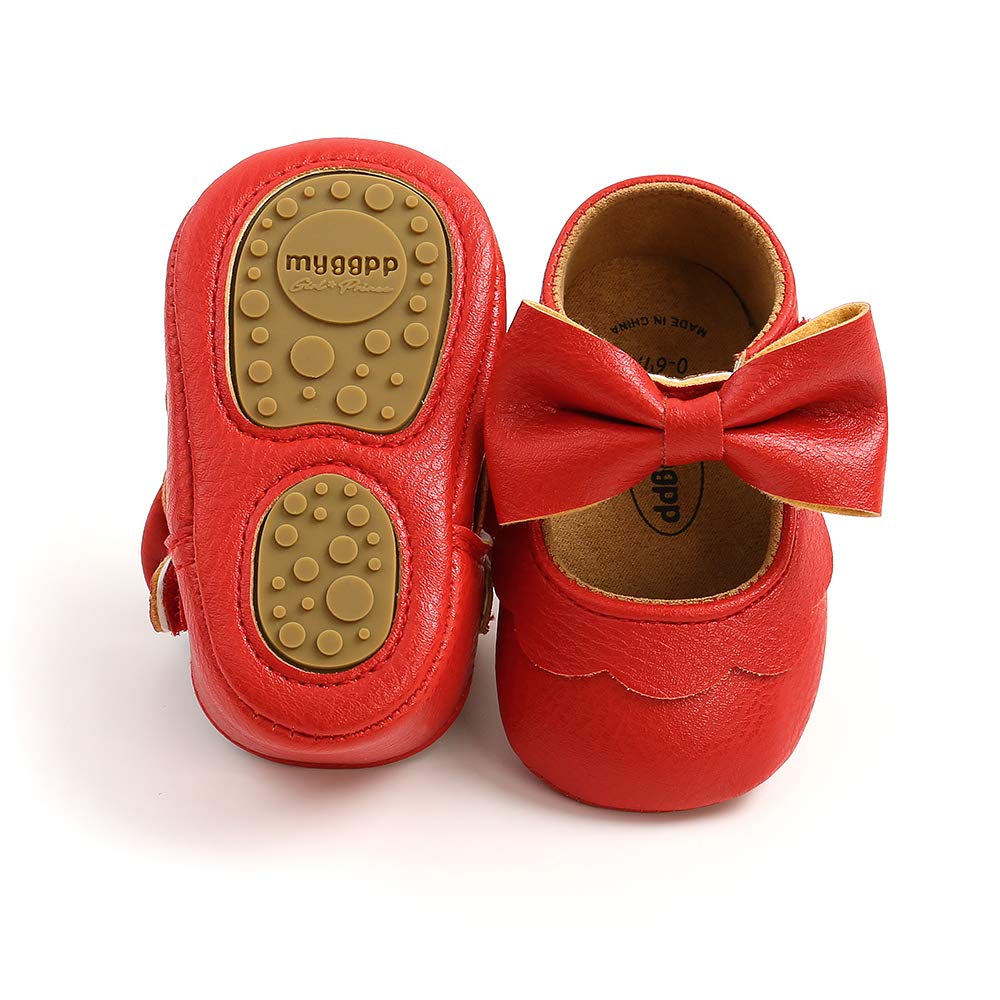 Baby Girl Soft Sole Mary Jane Shoes - Infant Toddler Walking Flats for Prewalkers & First Steps - Crib Shoes for Weddings, Parties & Special Occasions