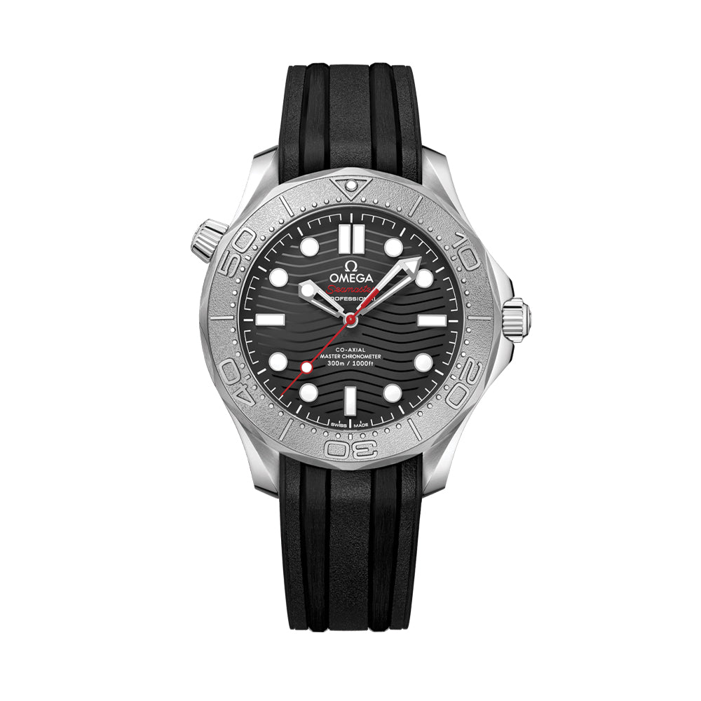 Omega Seamaster Diver 300M Nekton Edition 42mm Black Watch - Co-Axial Master Chronometer Certified, Black Rubber Strap - Professional Dive Watch for Men, Luxury Sports Watch for Swimming & Water Activities