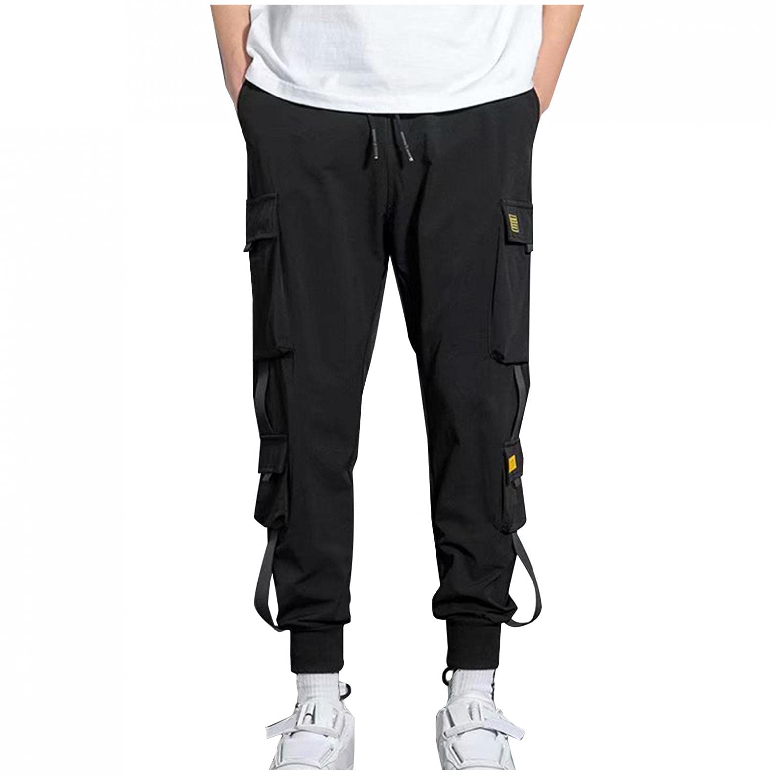 Trendy Streetwear Hip Hop Cargo Joggers for Men & Women - Comfortable Sports Sweatpants for Casual Wear, Gym & Outdoor Activities