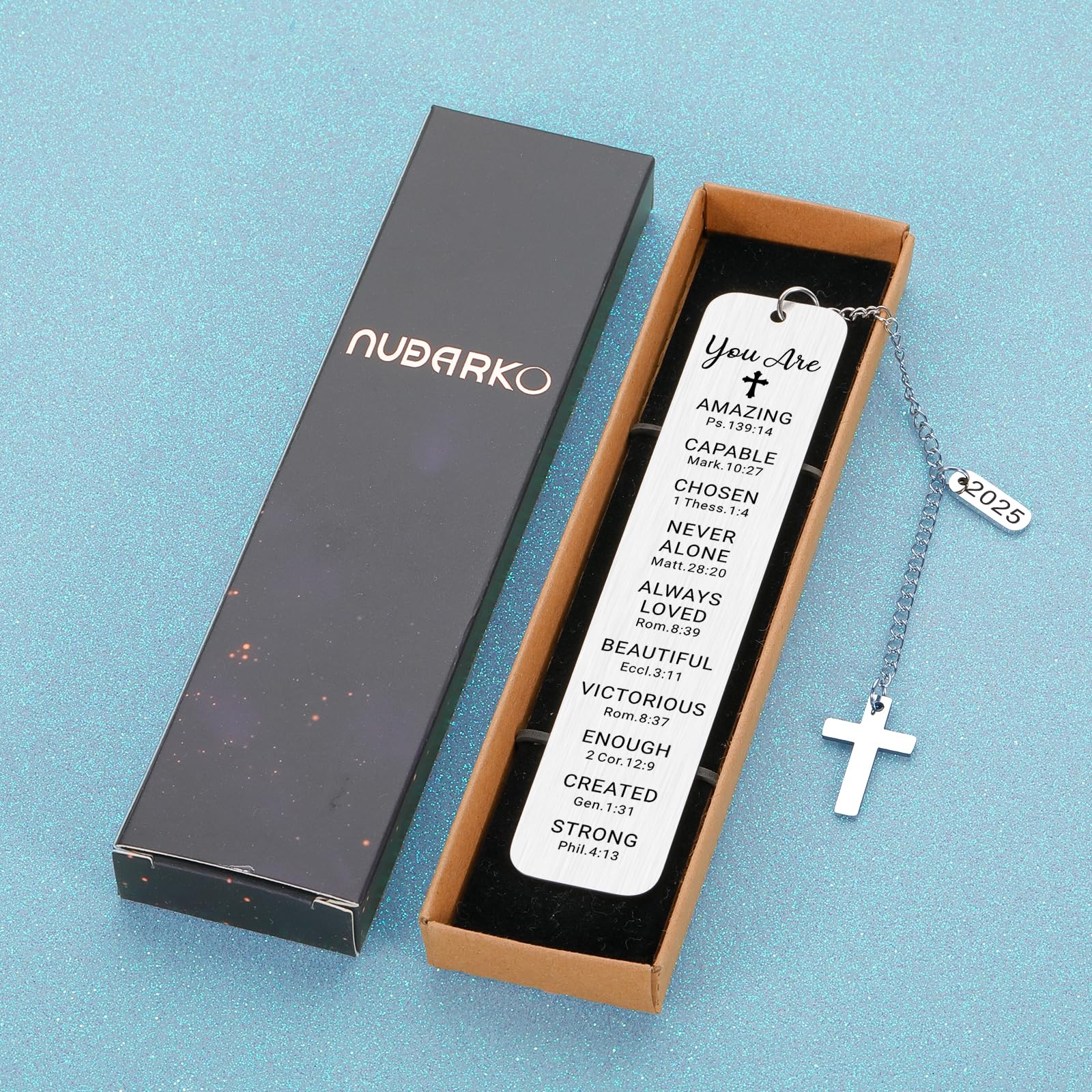 Religious Christian Confirmation Gifts for Teen Girls & Boys - First Communion Keepsake, Baptism Bookmark for Women, Graduation & Birthday Presents - Perfect Stocking Stuffers & Faith-Based Occasions