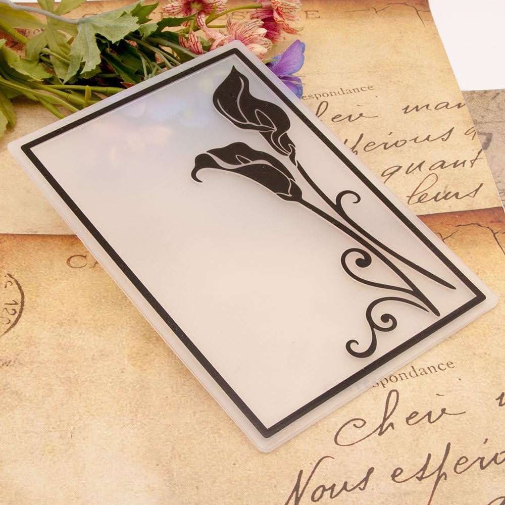 Arbuya 3D Calla Lily Embossing Folder - 5.7