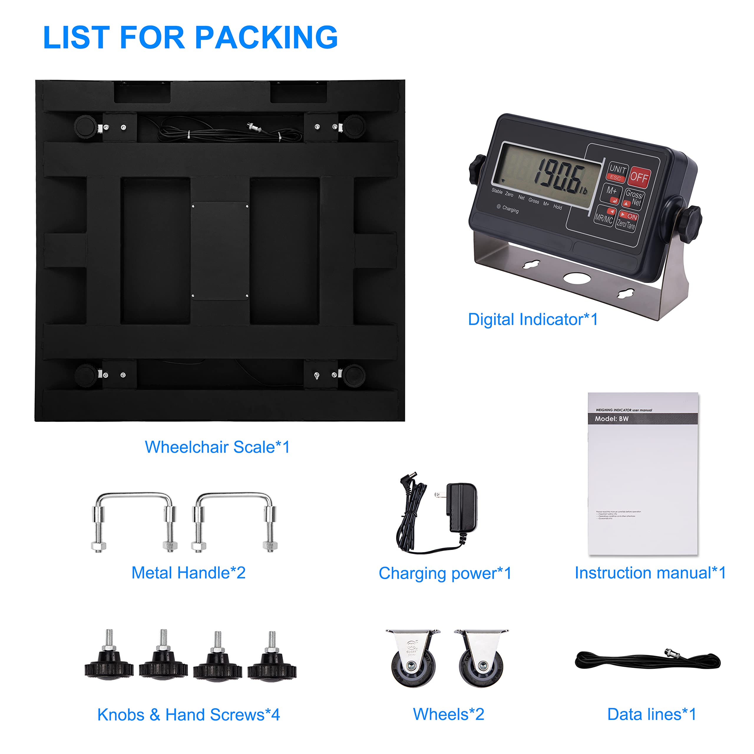 **700x0.2lb Digital Wheelchair Scale for Home Use - Accurate Medical Scale with Dual Ramps - Ideal for Elderly Care & Physical Therapy**