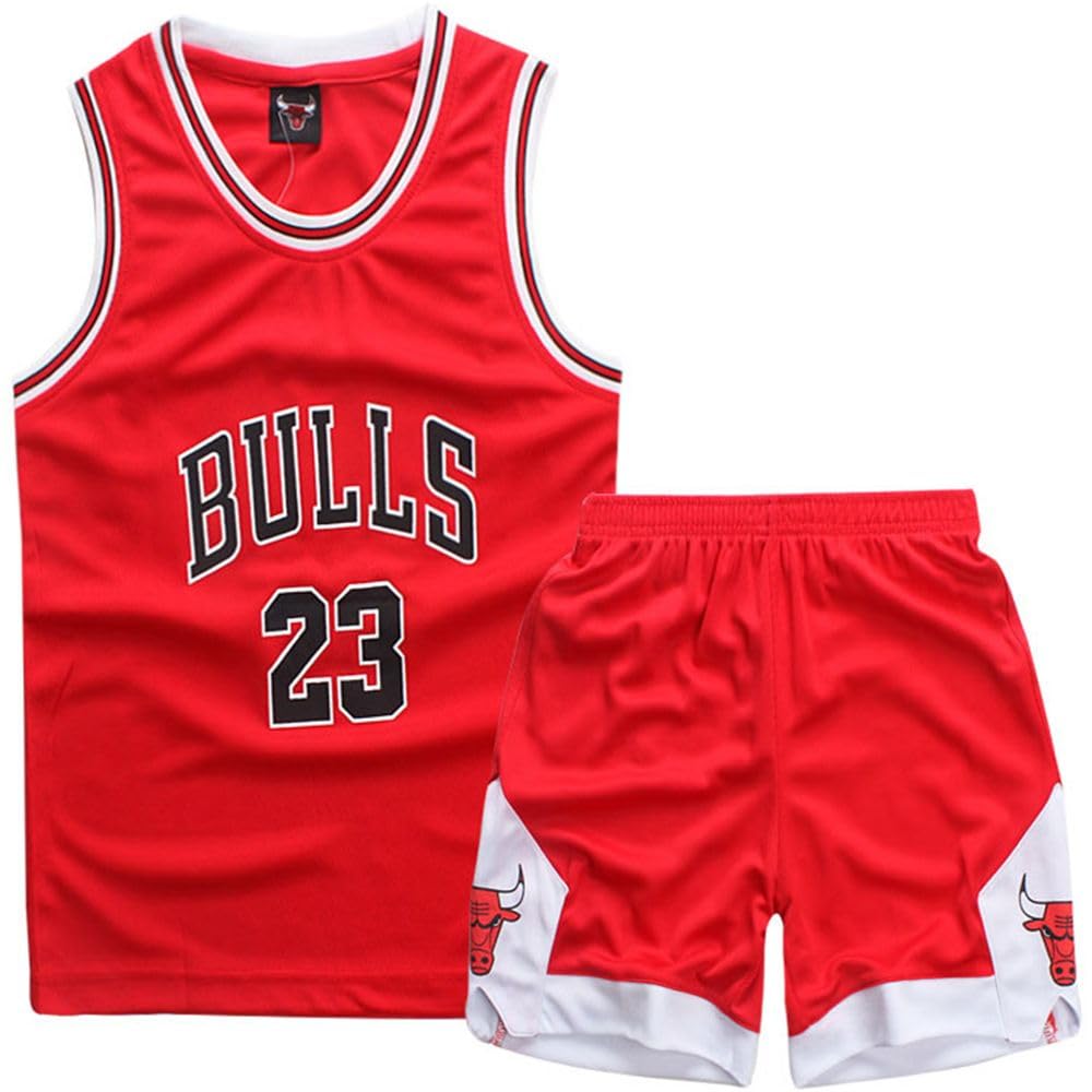 FUTERLY 2-Piece Boys Basketball Outfit - Sleeveless Jersey and Shorts Set for Kids Ages 4-14 | Youth Basketball Uniform for Training & Games | Perfect for School Teams, Summer Camps & Outdoor Sports