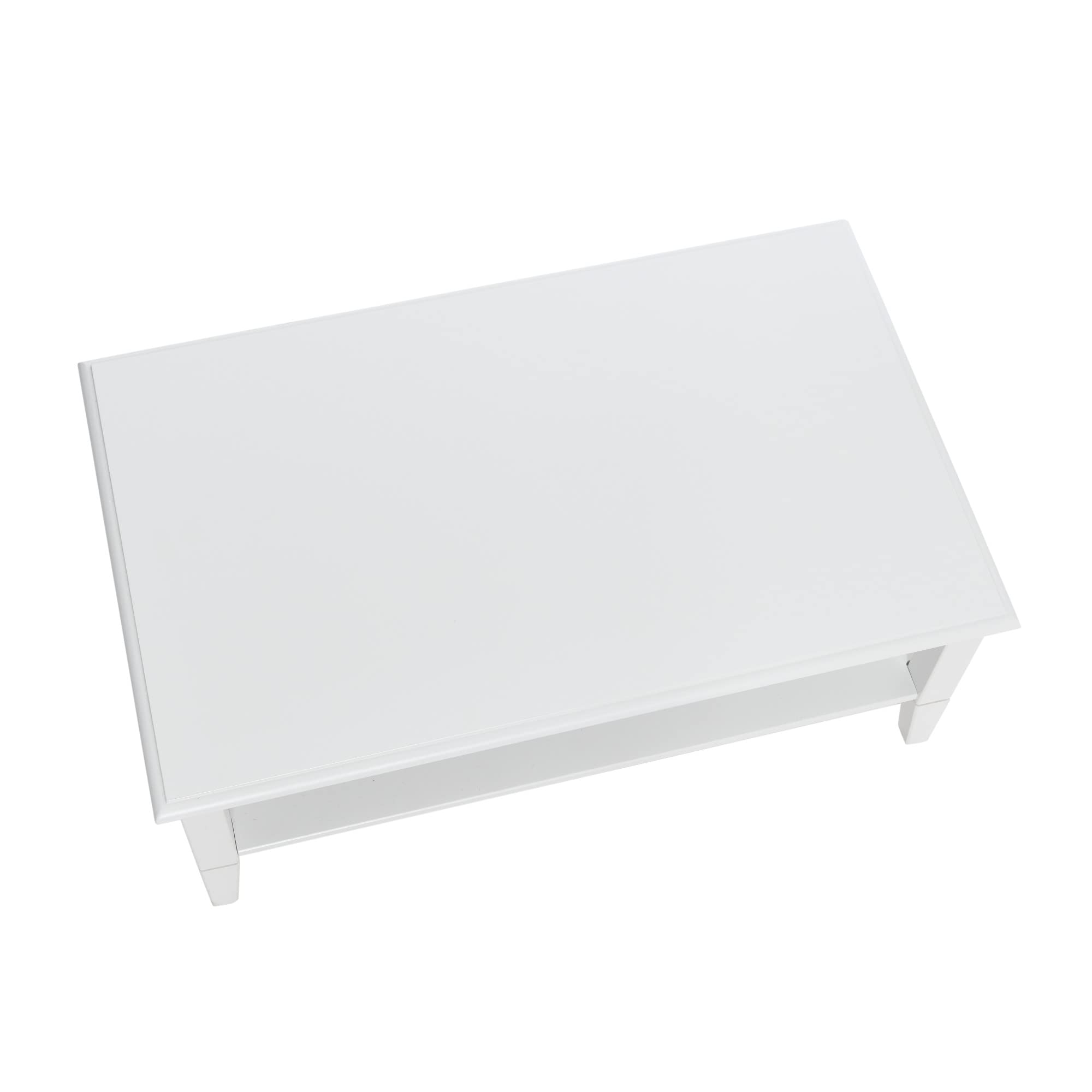 Creative Co-Op Pleasantville Solid Wood Coffee Table - Rustic Farmhouse Style Living Room Center Table for Home Decor