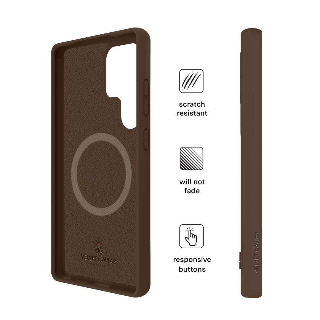 Samsung Galaxy Phone Case in Espresso Brown - Durable Protective Cover for Everyday Use, Travel & Work