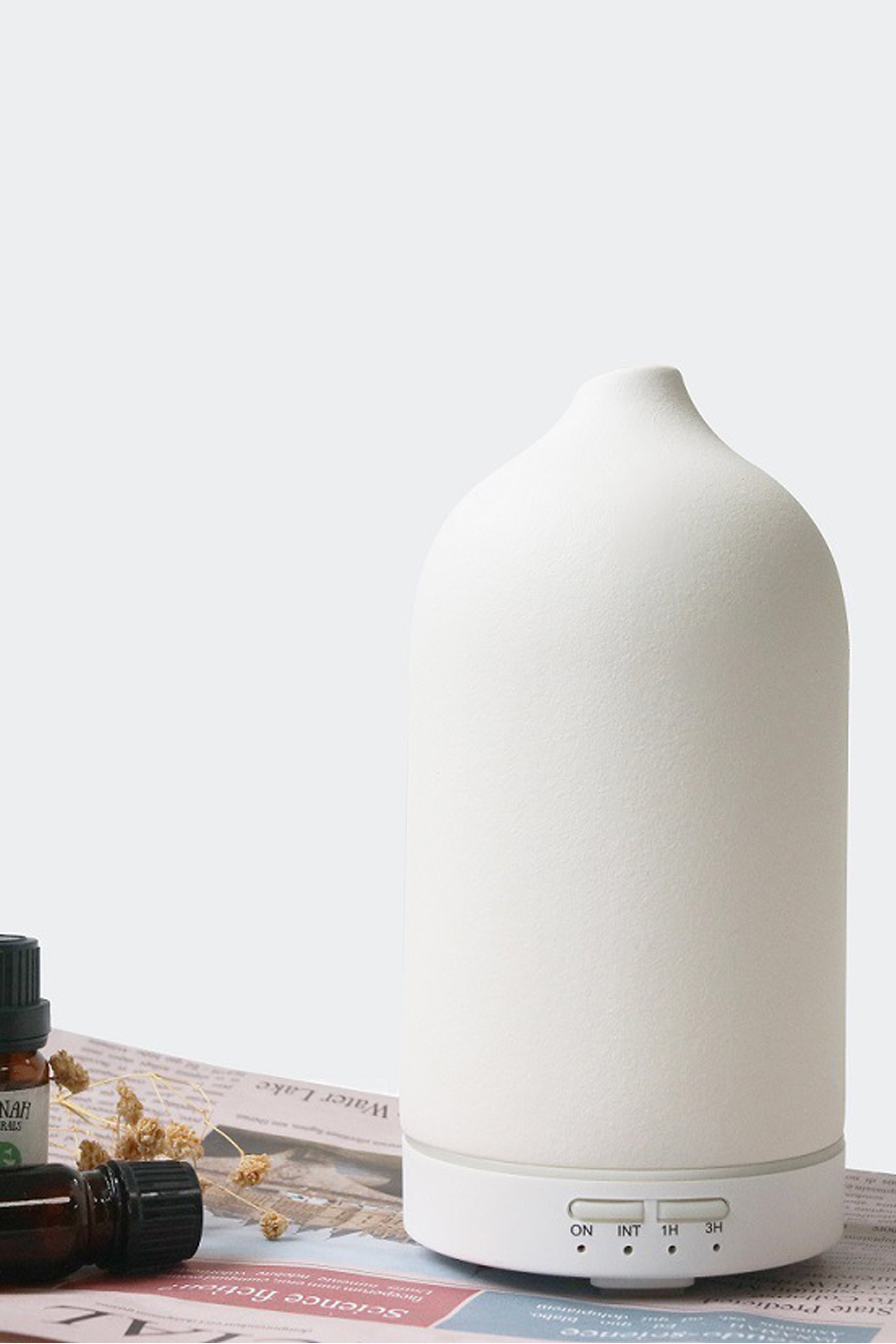 Husk Divine Diffuser - Premium Aromatherapy Essential Oil Diffuser in White | Perfect for Home, Office, Yoga & Spa Relaxation
