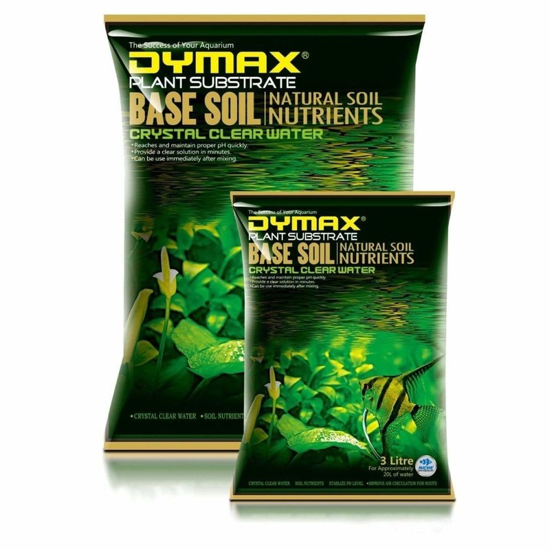 Dymax Base Soil for Aquarium - Natural Planted Tank Substrate for Healthy Aquatic Plants | Perfect for Freshwater Fish Tanks & Shrimp Habitats
