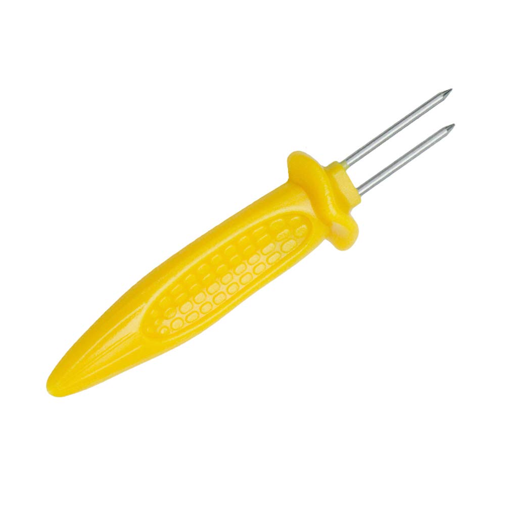 Happyyami 50 Pack Corn-Shaped Handle BBQ Forks - Heat-Resistant & Anti-Scalding Roasting Sticks for Grilling, Camping & Picnic - Perfect for Outdoor Cooking, Backyard Parties & Family Gatherings