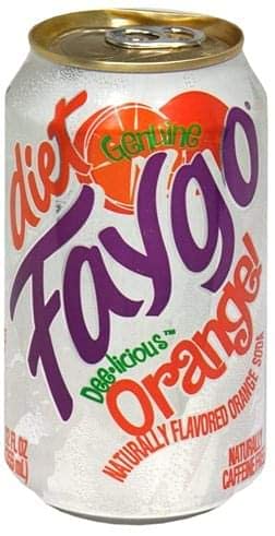 Faygo Diet Orange Soda Pop - 8 Pack of 12 oz Cans | Low-Calorie Citrus Flavored Soft Drink for Parties, BBQs & Refreshment