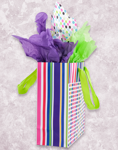 Striped Bikini Gift Bags - Perfect for Beach Parties, Bridal Showers & Birthday Celebrations