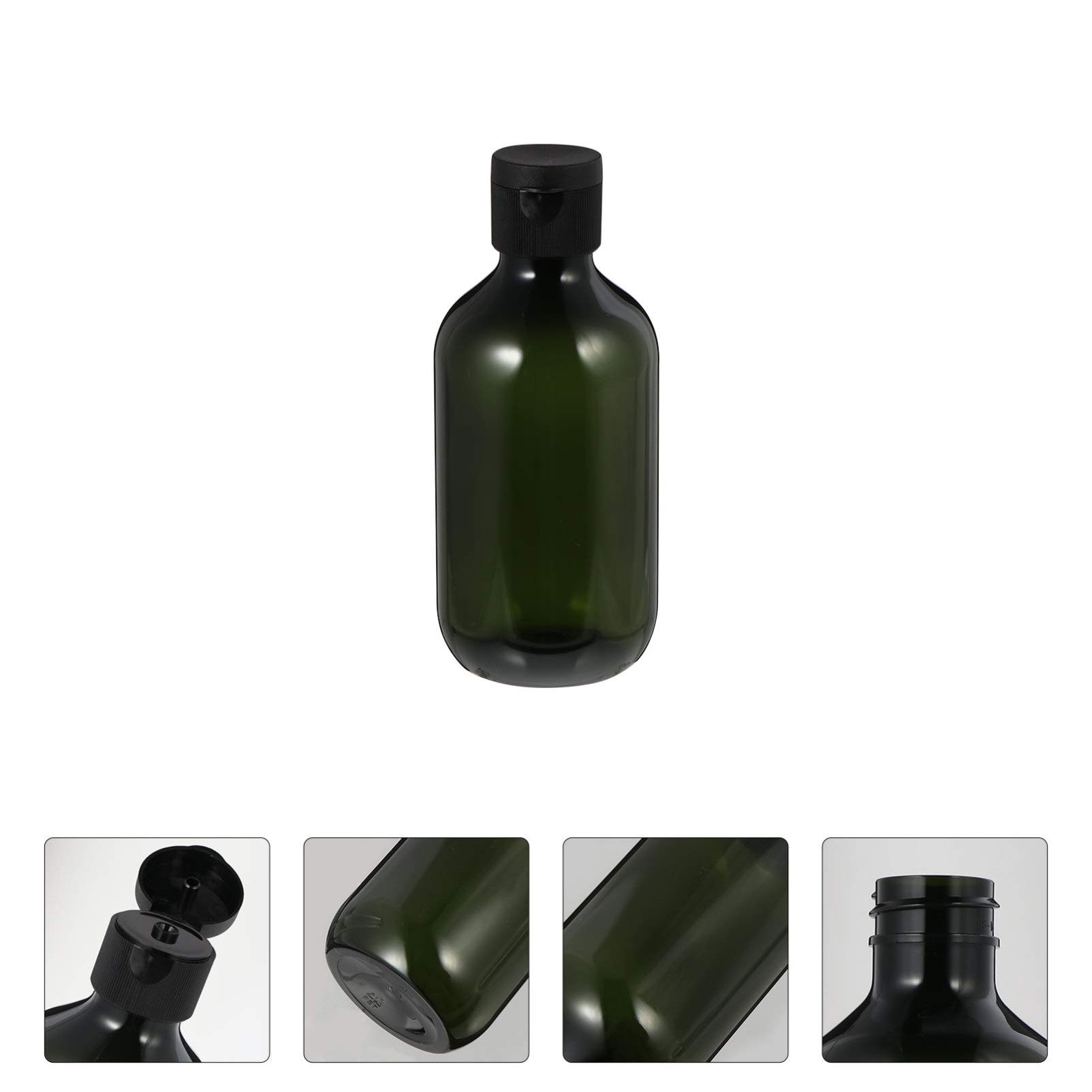HEALLILY 6-Pack Flip Top Travel Bottles for Lotion, Shampoo, Conditioner & Cosmetics - Leak-Proof Empty Plastic Containers for Toiletries, Makeup & Skincare - Perfect for Airplane, Gym & Vacation Use