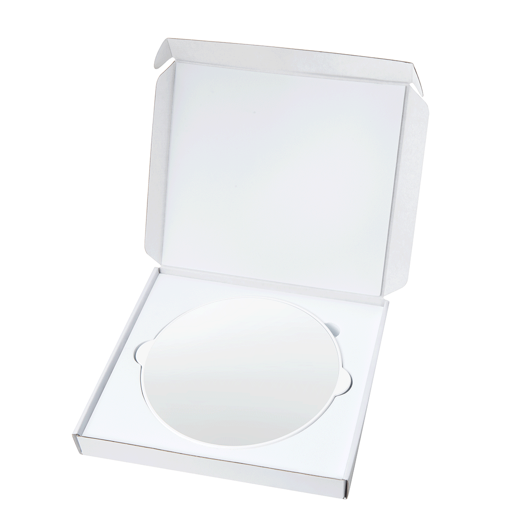 RIKI Magnetic Magnifying Mirror Attachment - 10X Magnification with LED Light for Makeup, Shaving & Grooming | Perfect for Bathroom Vanity, Travel & Salon Use