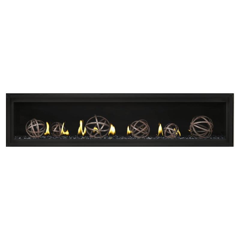 Napoleon Luxuria 74 Linear Direct Vent Gas Fireplace - LVX74NX | Modern Home Heating Solution for Living Rooms & Patios