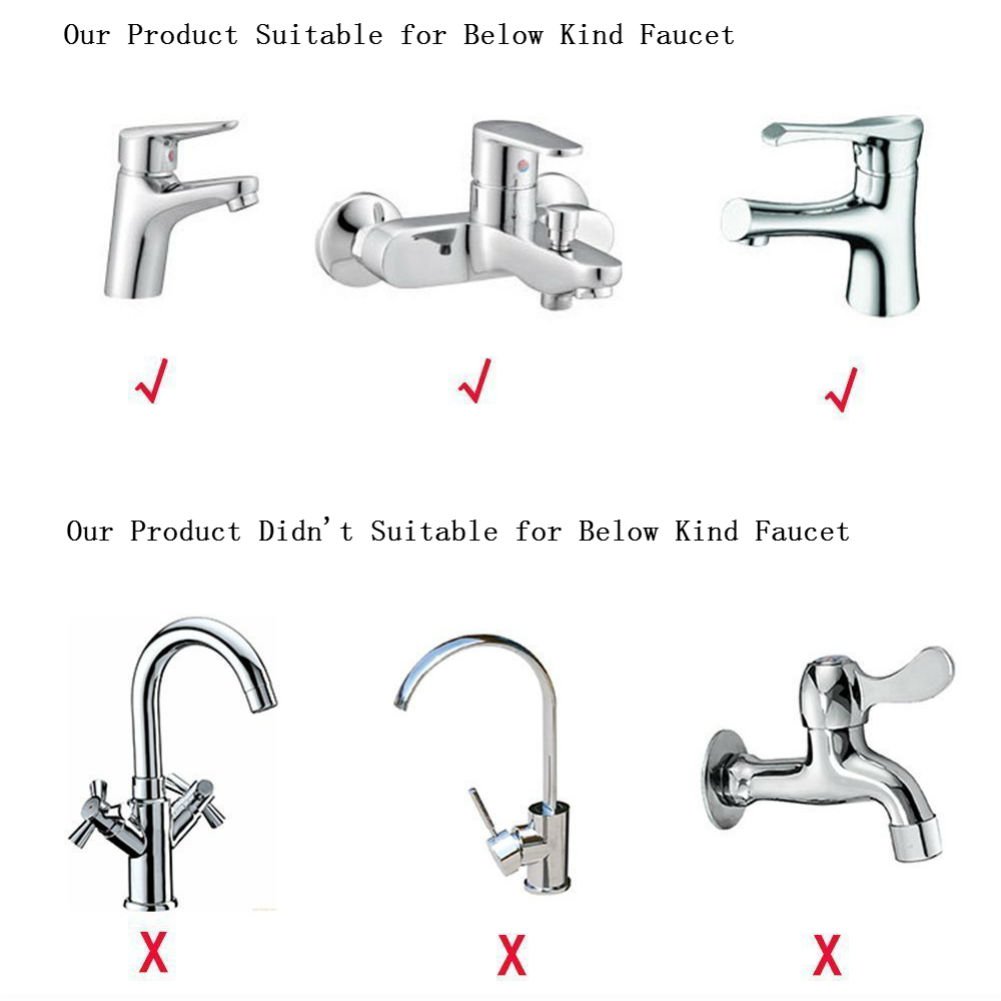 AKOAK 2-Pack Baby Faucet Extenders - Natural Leaves Design for Sink Handles (Brown & Blue) - Safe for Toddlers & Kids