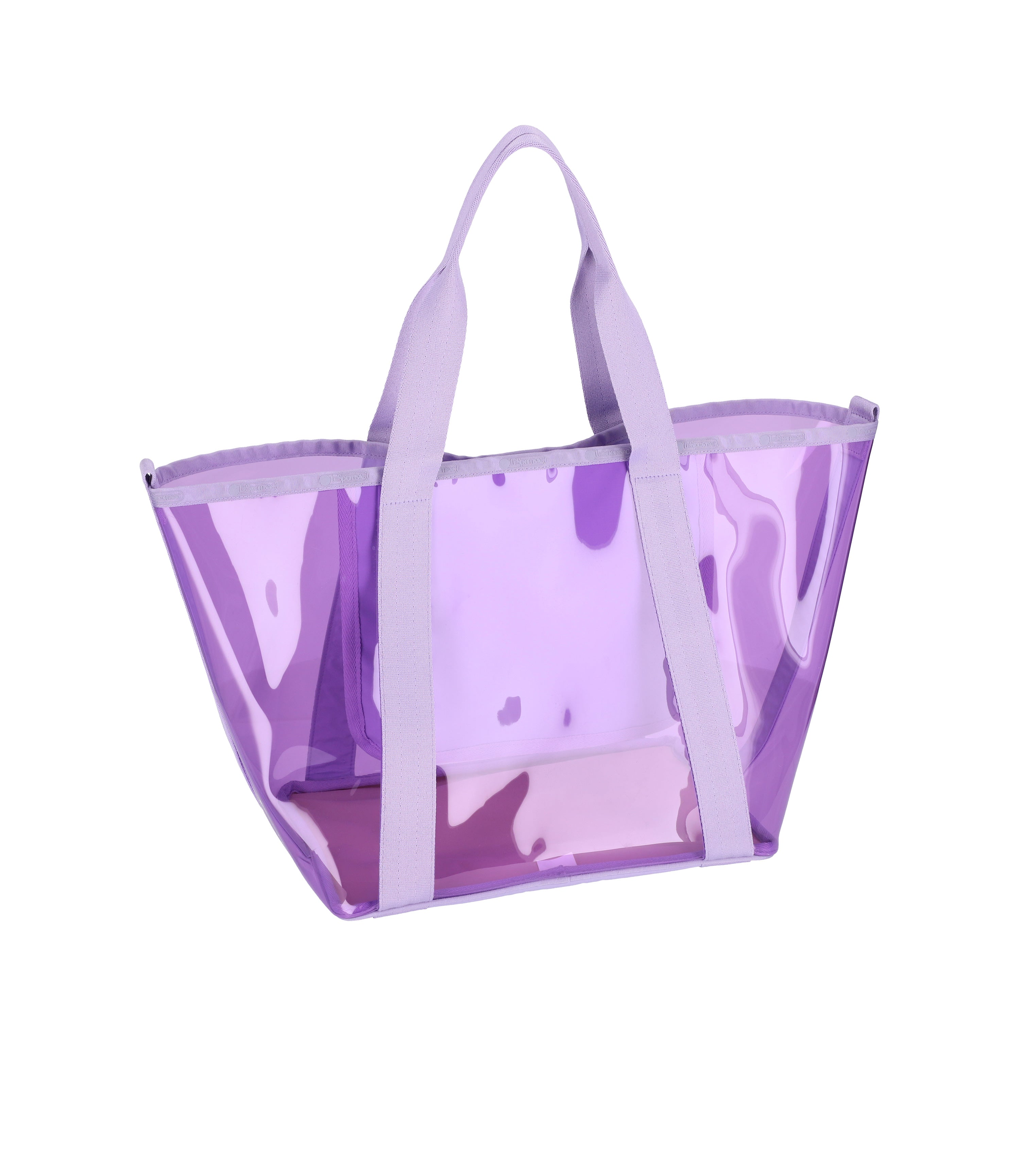 Stylish Clear East/West Tote Bag for Women - Waterproof & Durable Shopping Tote - Perfect for Beach, Gym, Travel & Daily Use