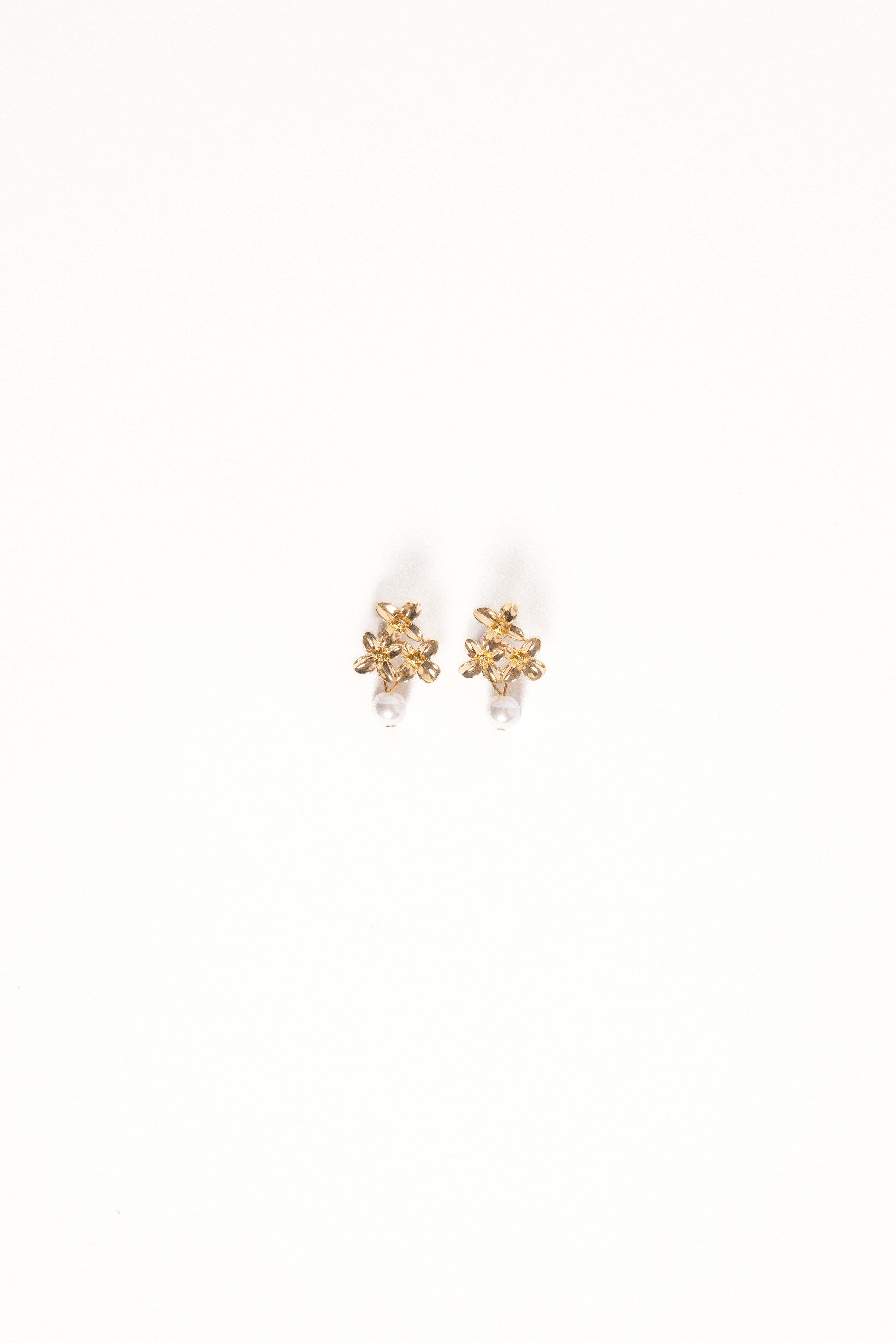 Amani Gold Pearl Earrings for Women - Elegant Dangle Drop Earrings for Party, Wedding & Special Occasions
