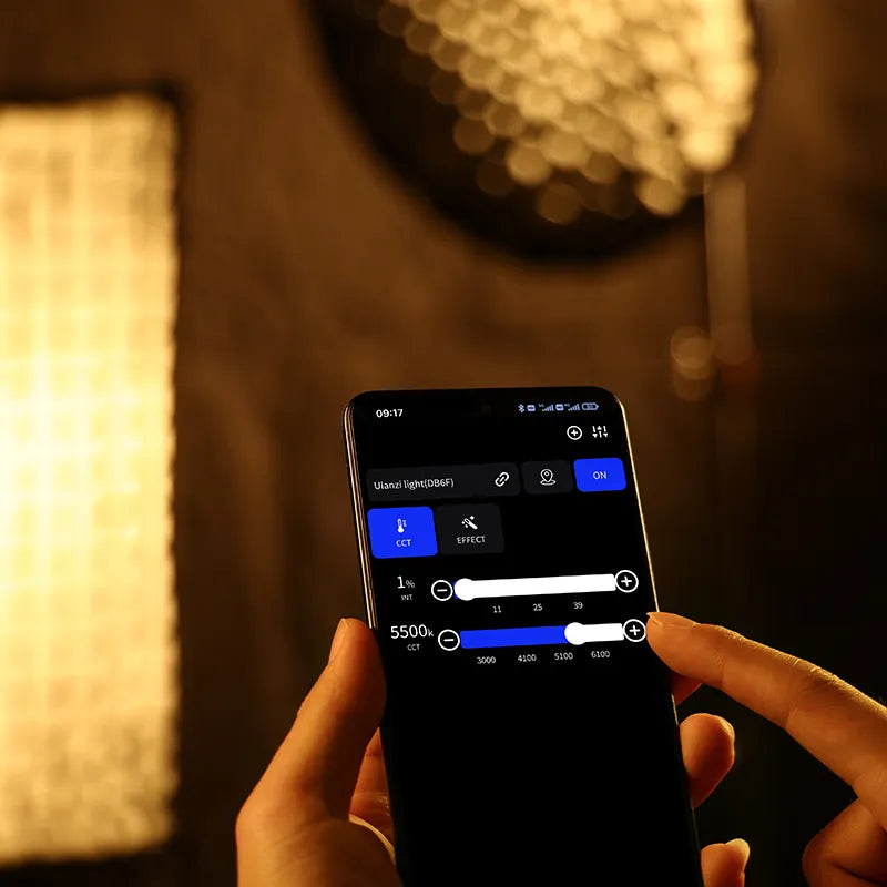 Ulanzi 120W Bi-Color RGB LED Video Light with V-Mount Battery - Professional Photography & Film Lighting for YouTube, Studio, and Outdoor Shooting