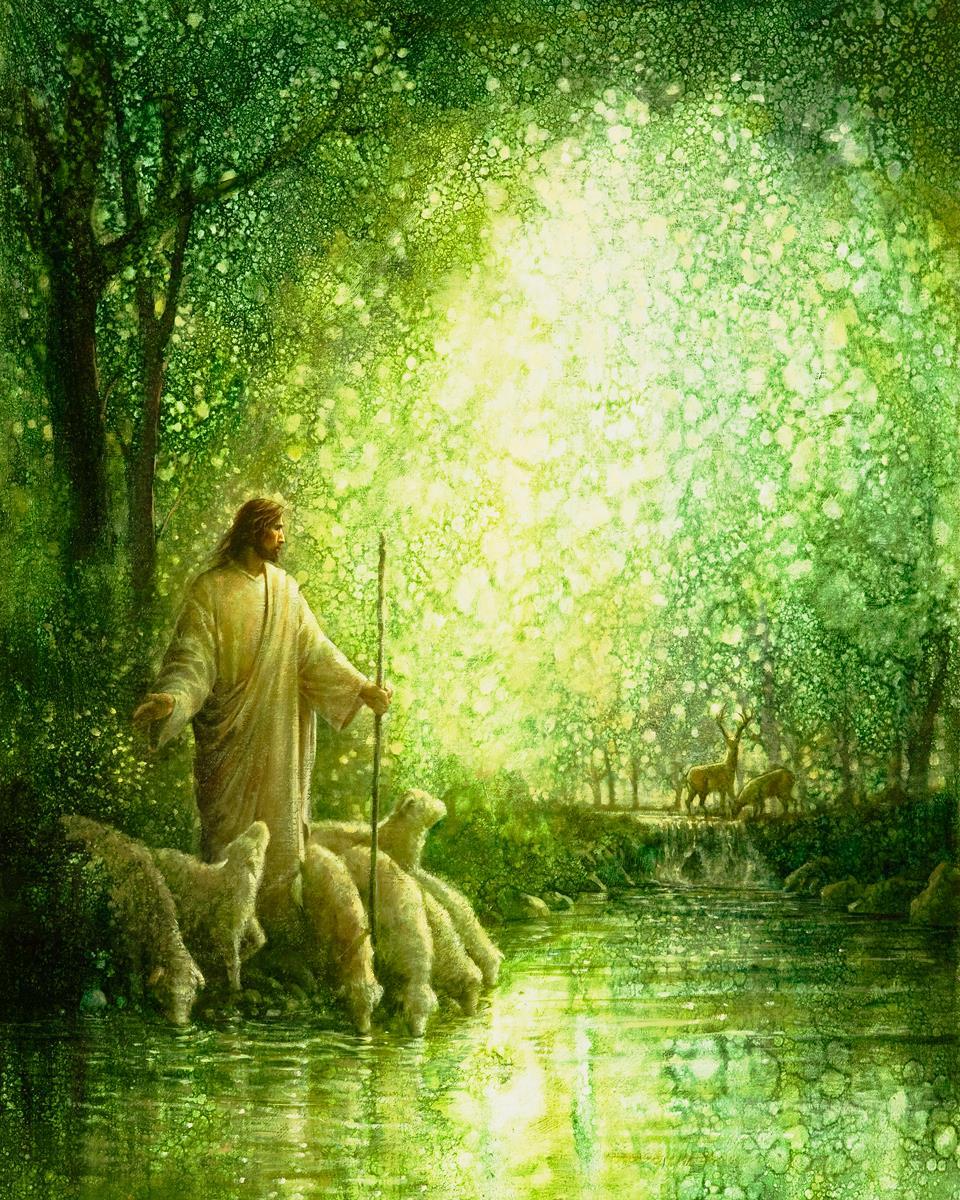 Feed My Sheep By Yongsung Kim - Inspirational Christian Wall Art for Home & Church Decor - Perfect for Living Room, Bedroom & Office
