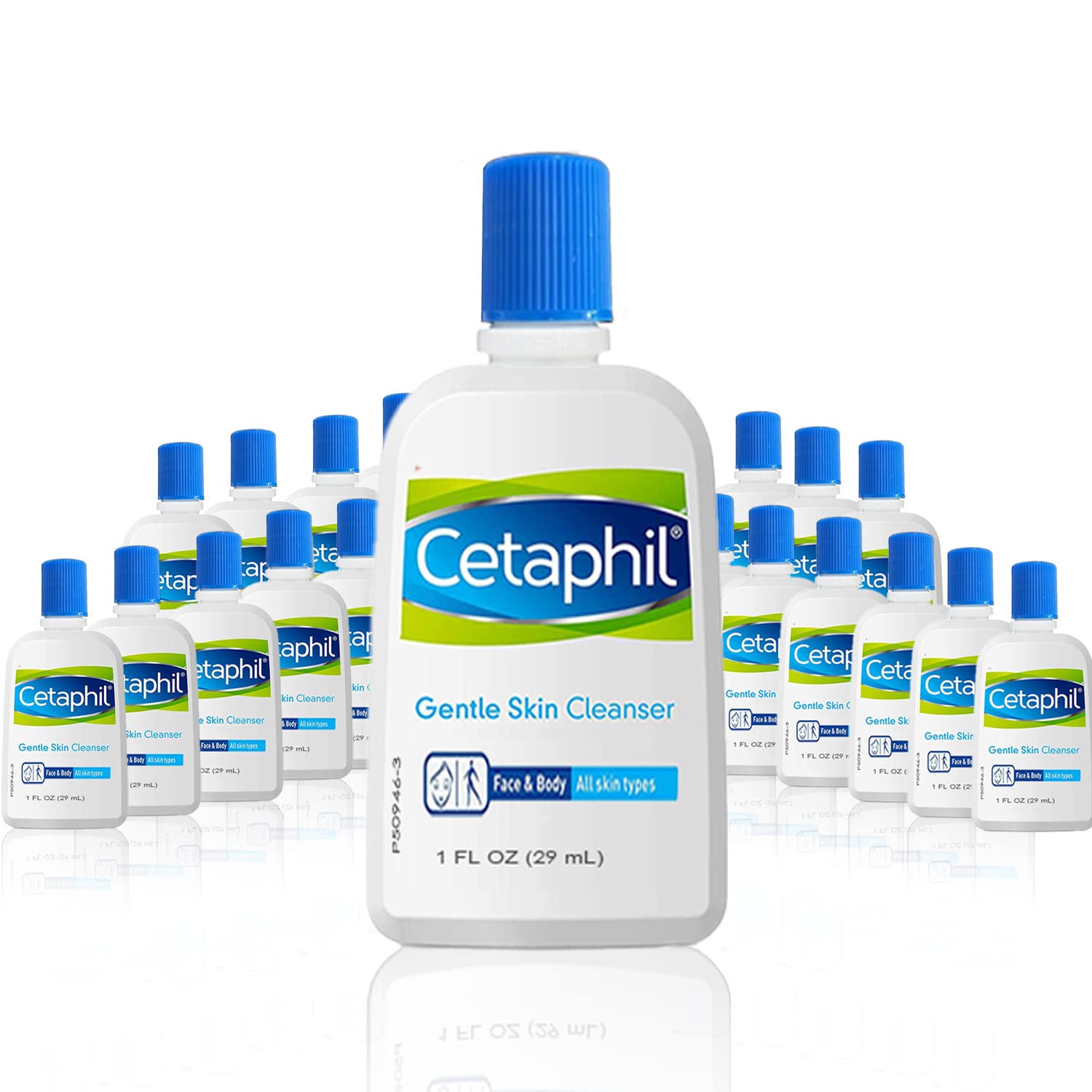 CetaPhil Gentle Skin Cleanser for All Skin Types - Travel Size 29ml (Pack of 18) - Perfect for Daily Face Wash, Sensitive Skin Care & On-The-Go Cleansing