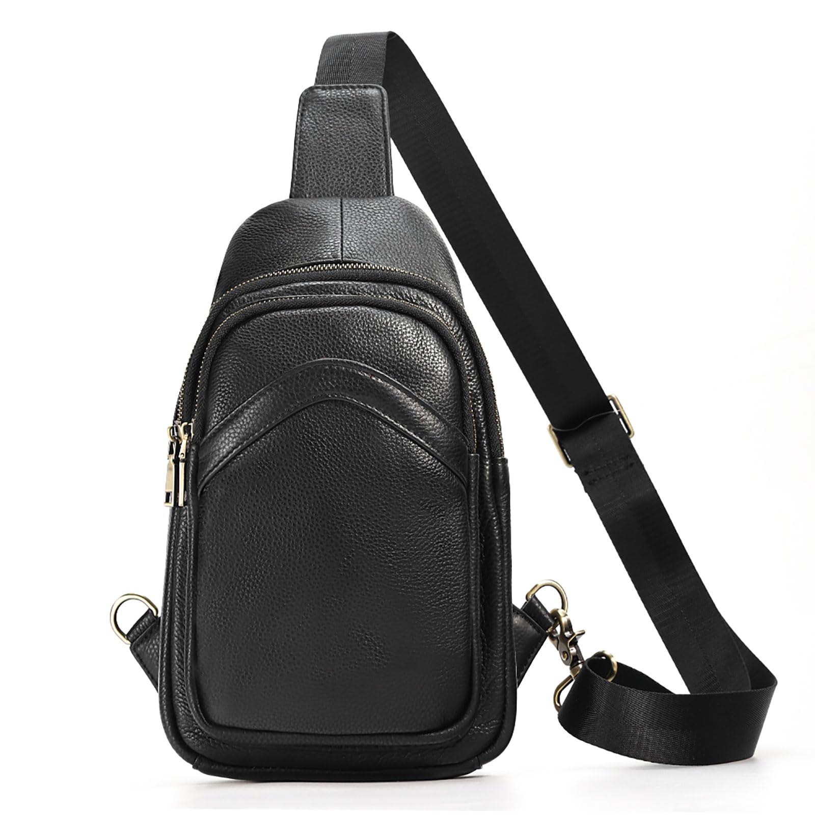 JOYIR Genuine Leather Sling Bag for Men - Premium Crossbody Shoulder Bag, Durable & Stylish Men's Messenger Bag - Perfect for Travel, Work & Everyday Use