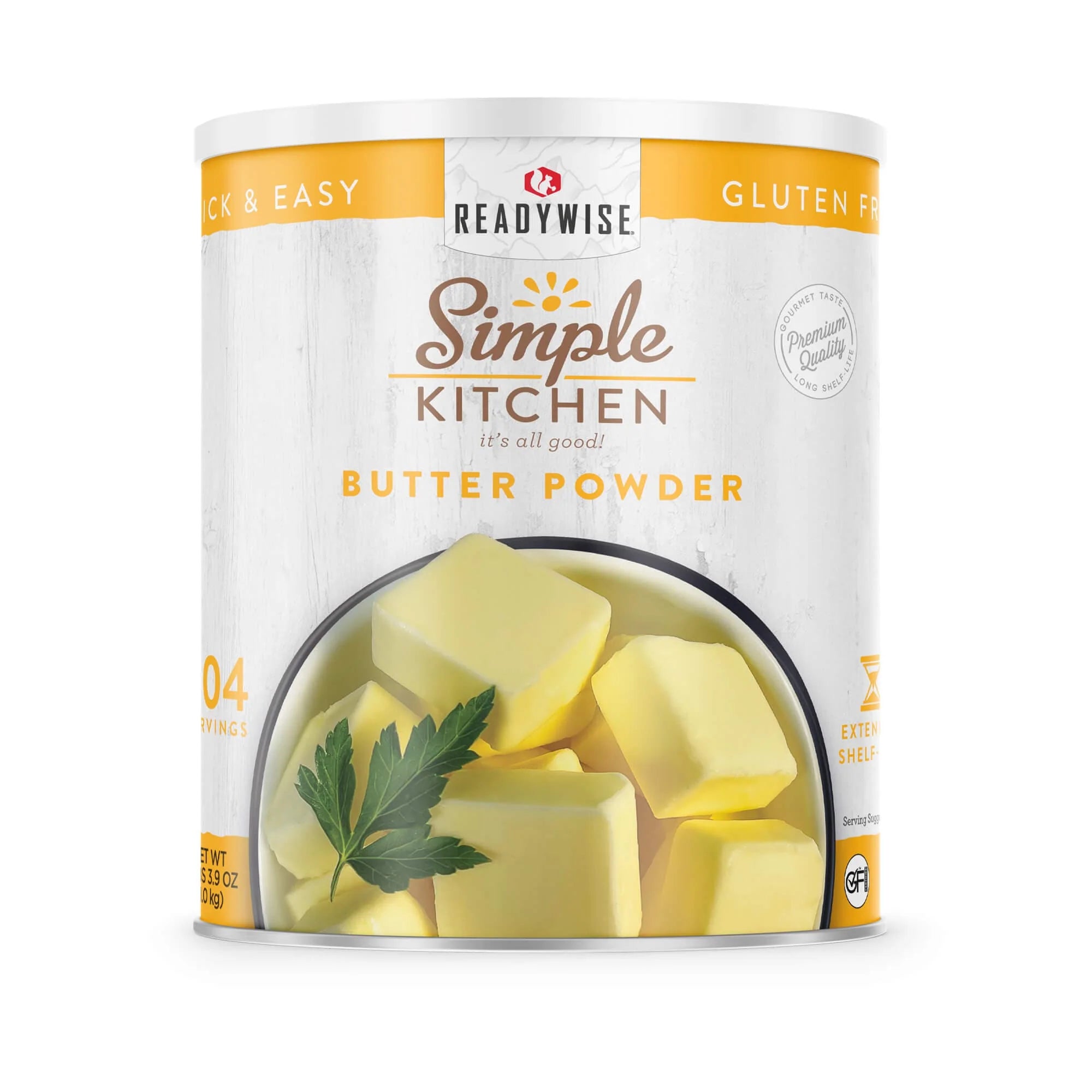 ReadyWise Simple Kitchen Butter Powder - 204 Servings | Long Shelf Life, Non-GMO, Easy to Use | Perfect for Baking, Cooking, and Emergency Food Storage
