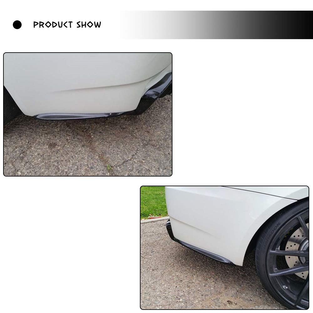 Carbon Fiber Rear Diffuser Splitters for BMW E92 E93 M3 & 3 Series Sedan (2008-2013) - High Performance Aero Upgrade - Perfect for Track Days & Street Style Enhancement