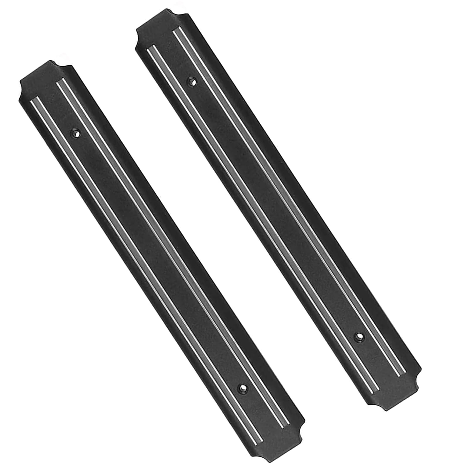 2-Piece Magnetic Knife Holder for Wall - Strong Magnetic Knife Strip & Multipurpose Tool Organizer for Kitchen, Workshop, Garage - Perfect for Storing Knives, Scissors, and Metal Tools