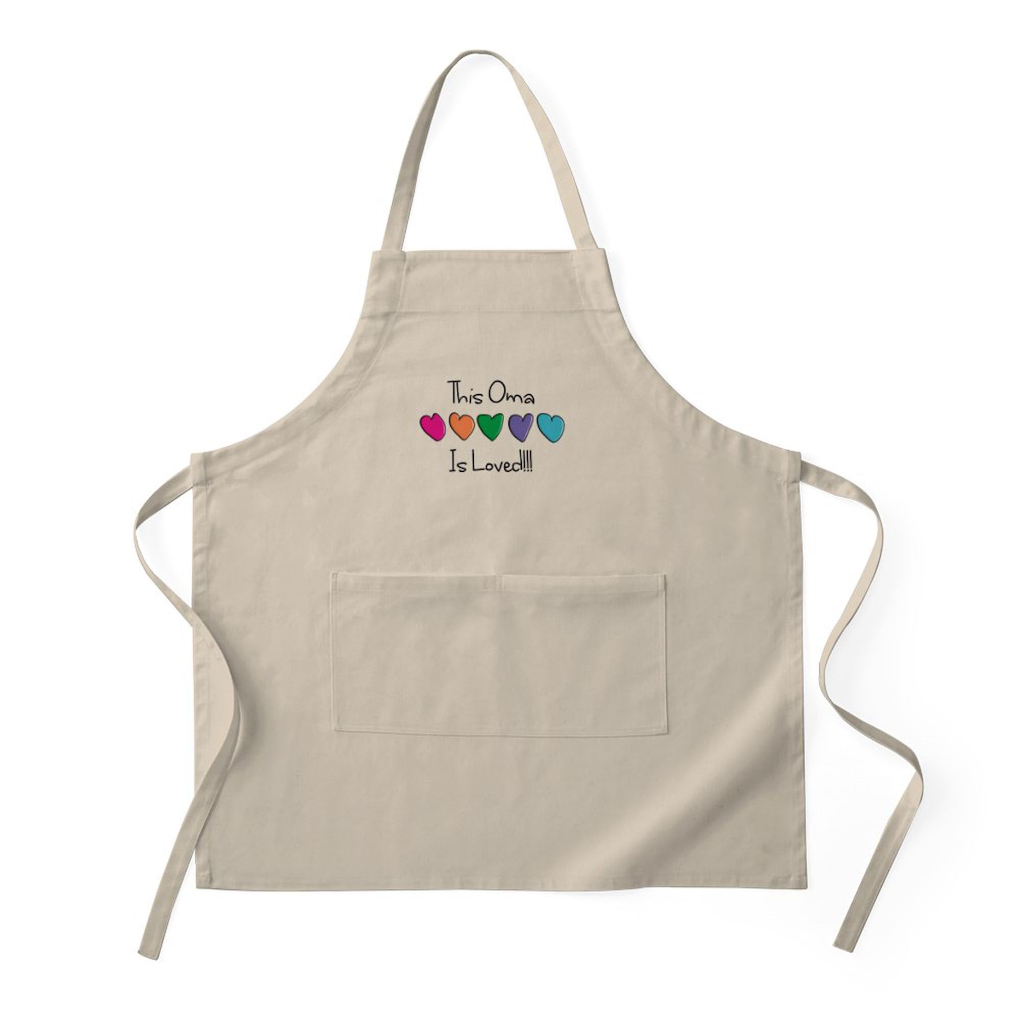 Oma Kitchen Apron with Pockets - Adjustable Grilling & Baking Apron for Cooking, BBQ & Baking - Perfect for Home Chefs & Outdoor Grilling