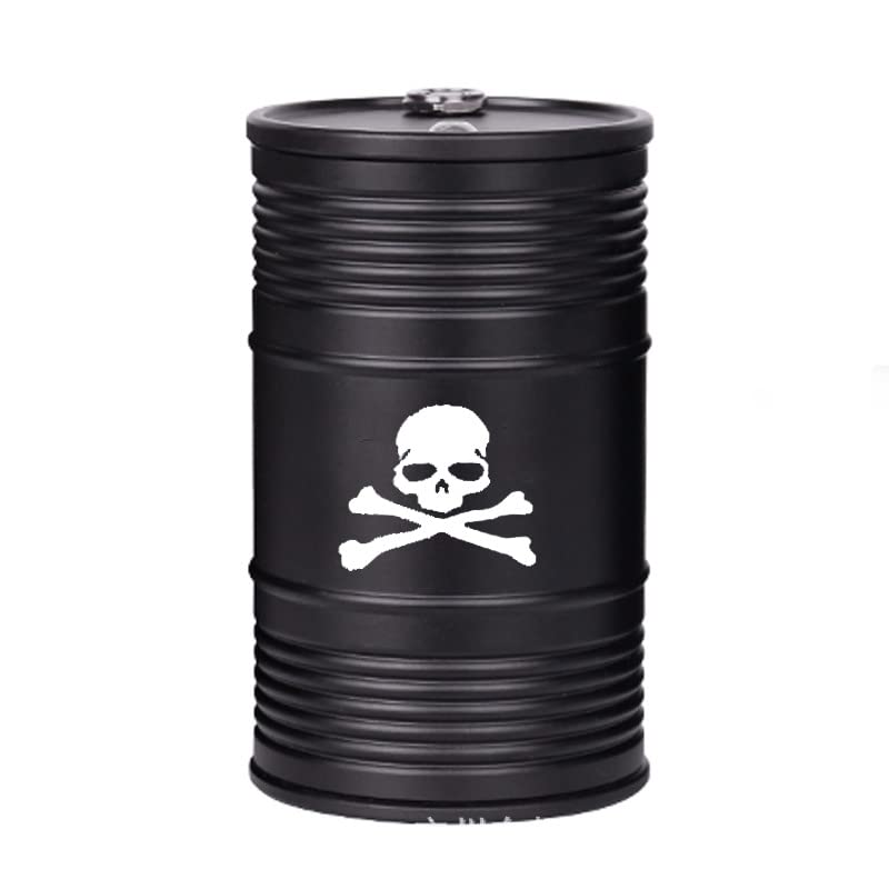 Stainless Steel Car Ashtray - Portable Metal Paint Bucket Design for Vehicles - Creative & Durable (Black) | Perfect for Road Trips, Camping & Outdoor Adventures