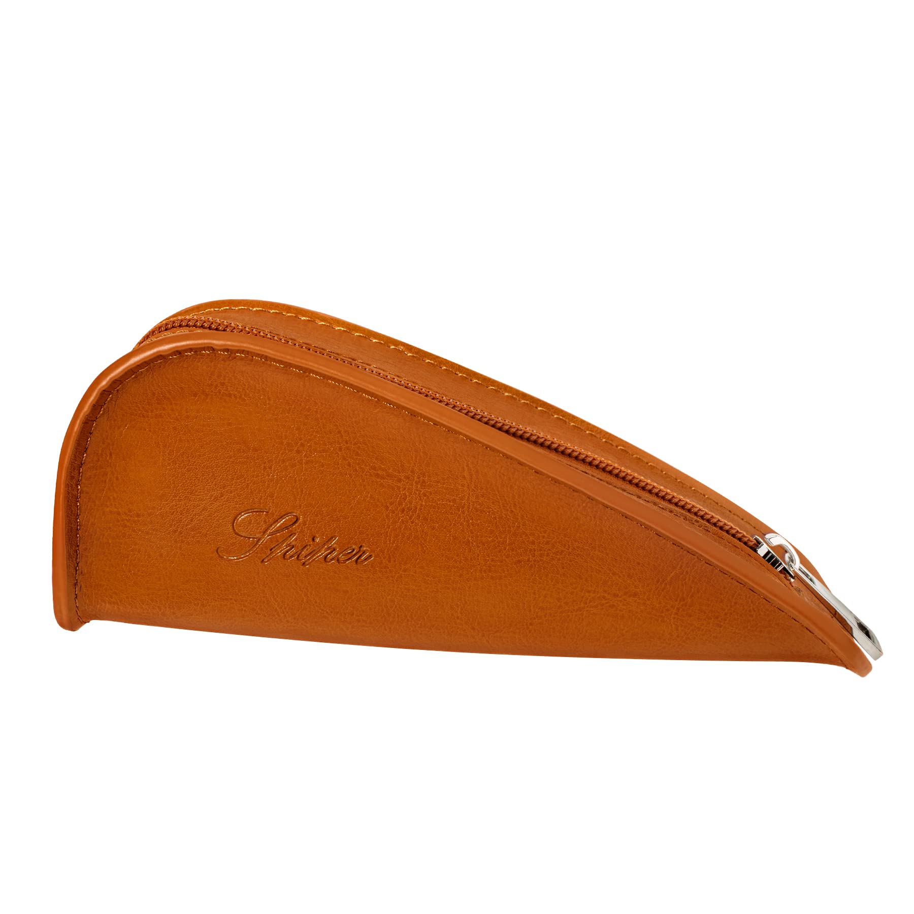 Premium 100% Genuine Leather Tobacco Pipe Pouch - Portable Single Pipe Storage Case with Travel Bag | Perfect for Outdoor Smoking Accessories | Holds 1 Pipe + Tools | Ideal Gift for Pipe Smokers (Brown) | Great for Camping, Hiking & Relaxing Moments