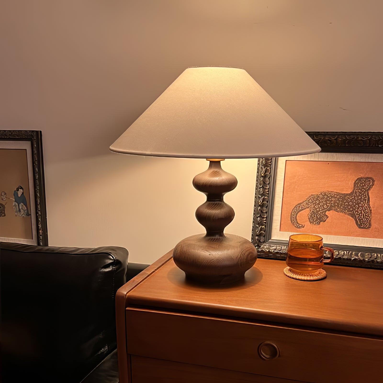 Creative Gourd Table Lamp - Handmade Natural Decorative Lighting for Living Room, Bedroom & Office - Perfect for Cozy Home Decor & Ambient Lighting