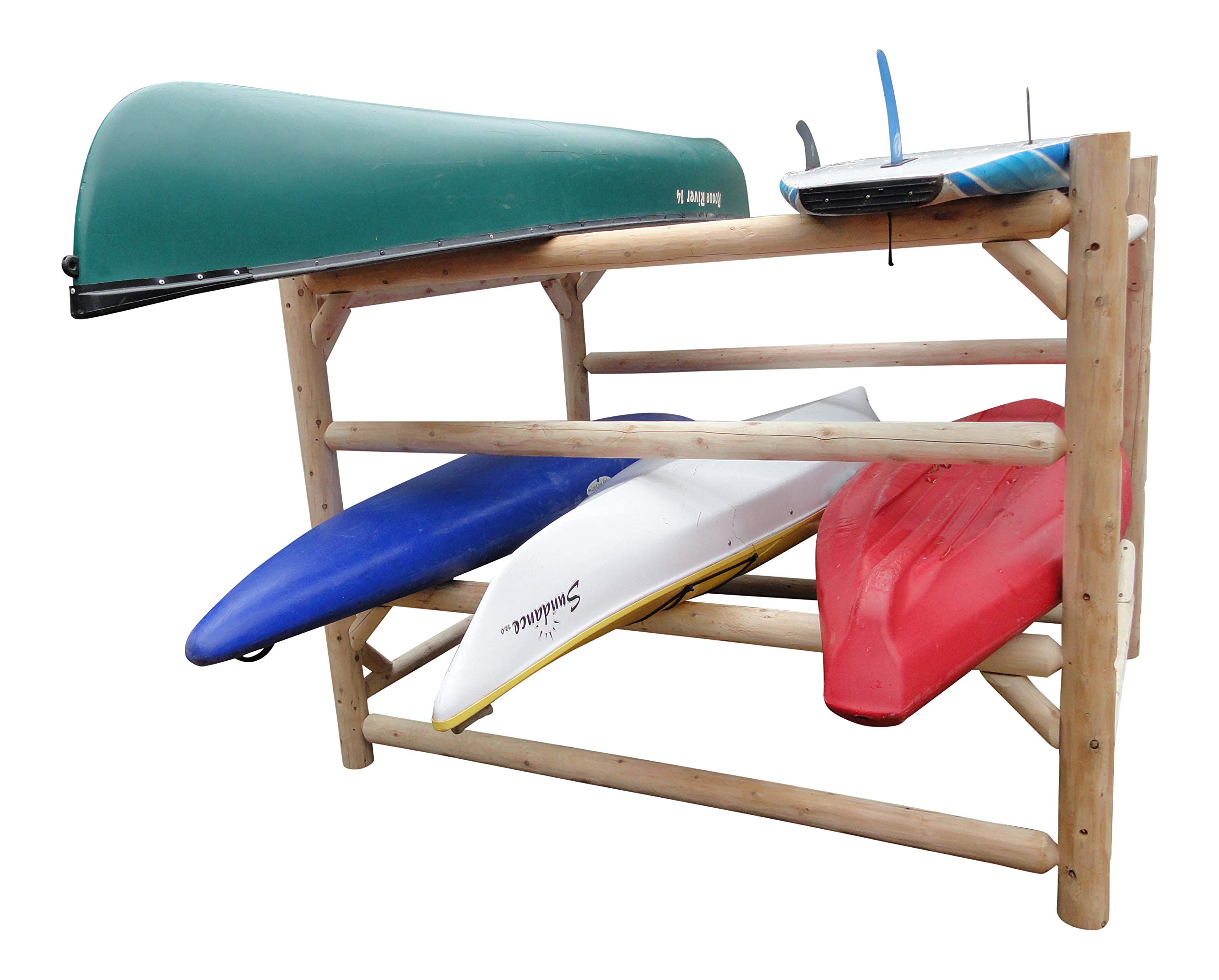 12-Slot Kayak & Canoe Storage Rack - Heavy Duty Free Standing Paddle Board, SUP, Surfboard Organizer | Outdoor Kayak & Canoe Stand for Garage, Backyard, Dock Storage