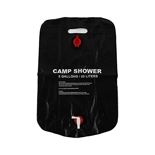 Portable Heated Shower Bag for Camping - PVC Fast Heating Outdoor Shower with Adjustable Temperature | Perfect for RV Trips, Hiking, Beach Showers and Off-Grid Living