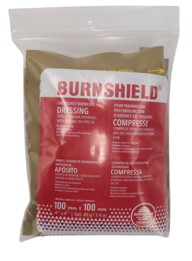 Burn Dressing Set - First Aid Kit for Burns & Wounds - Sterile Gauze Pads, Bandages & Burn Cream - Essential for Home, Kitchen, Camping & Emergency Preparedness
