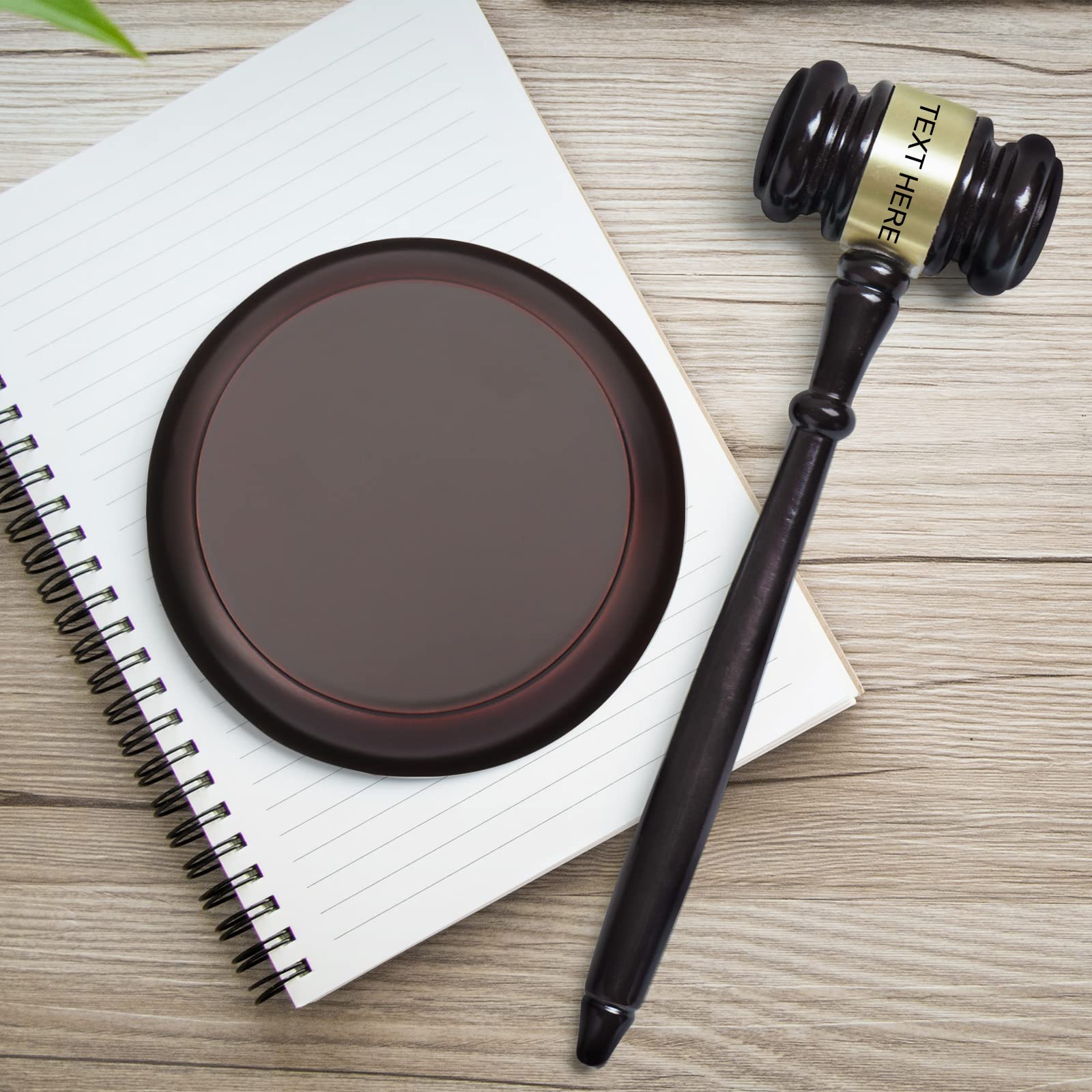 Custom Wooden Gavel & Sound Block Set for Lawyers, Judges & Auctions - Courtroom & Ceremonial Use