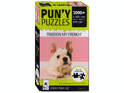 Puny Puzzles Pardon My French 1000-Piece Jigsaw Puzzle - Fun & Challenging for Adults & Teens - Perfect for Family Game Nights & Relaxation