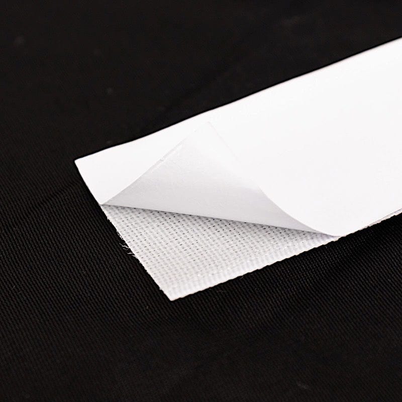 10 Pack White Double Sided DIY Table Skirt Closure Strips - Strong Adhesive Tapes for Party Decorations, Wedding Table Skirts, and Event Displays