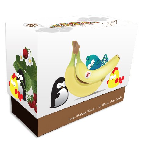 UFF Everyday Greeting Cards - Fruit Themed Box Set | Perfect for Birthdays, Thank You Notes & Special Occasions
