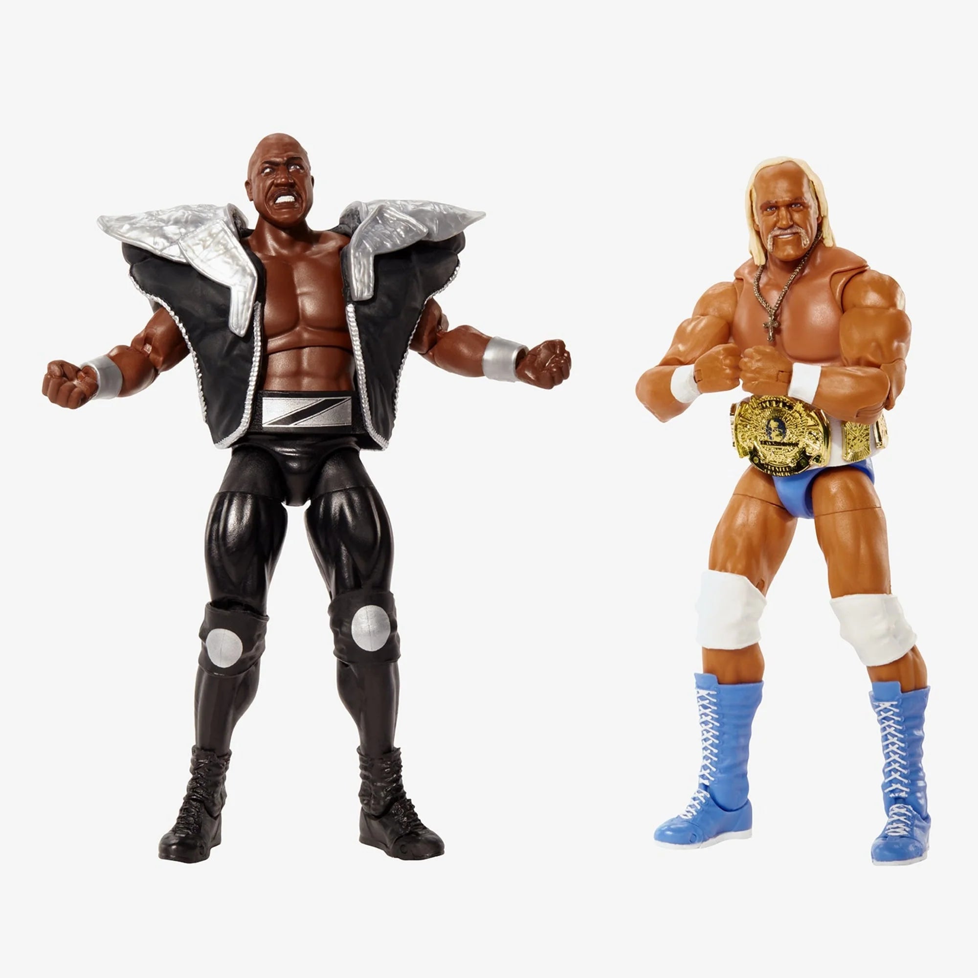 WWE Ultimate Edition Hulk Hogan & Zeus No Holds Barred Collectible Action Figures - Perfect for Wrestling Fans, Display Shelves & Gift Giving