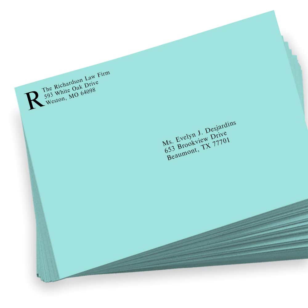 LUXPaper 9 x 12 Booklet Envelopes - Seafoam Blue | 80lb. Text Weight | Pack of 500 | Perfect for Wedding Invitations, Business Mailings & Greeting Cards