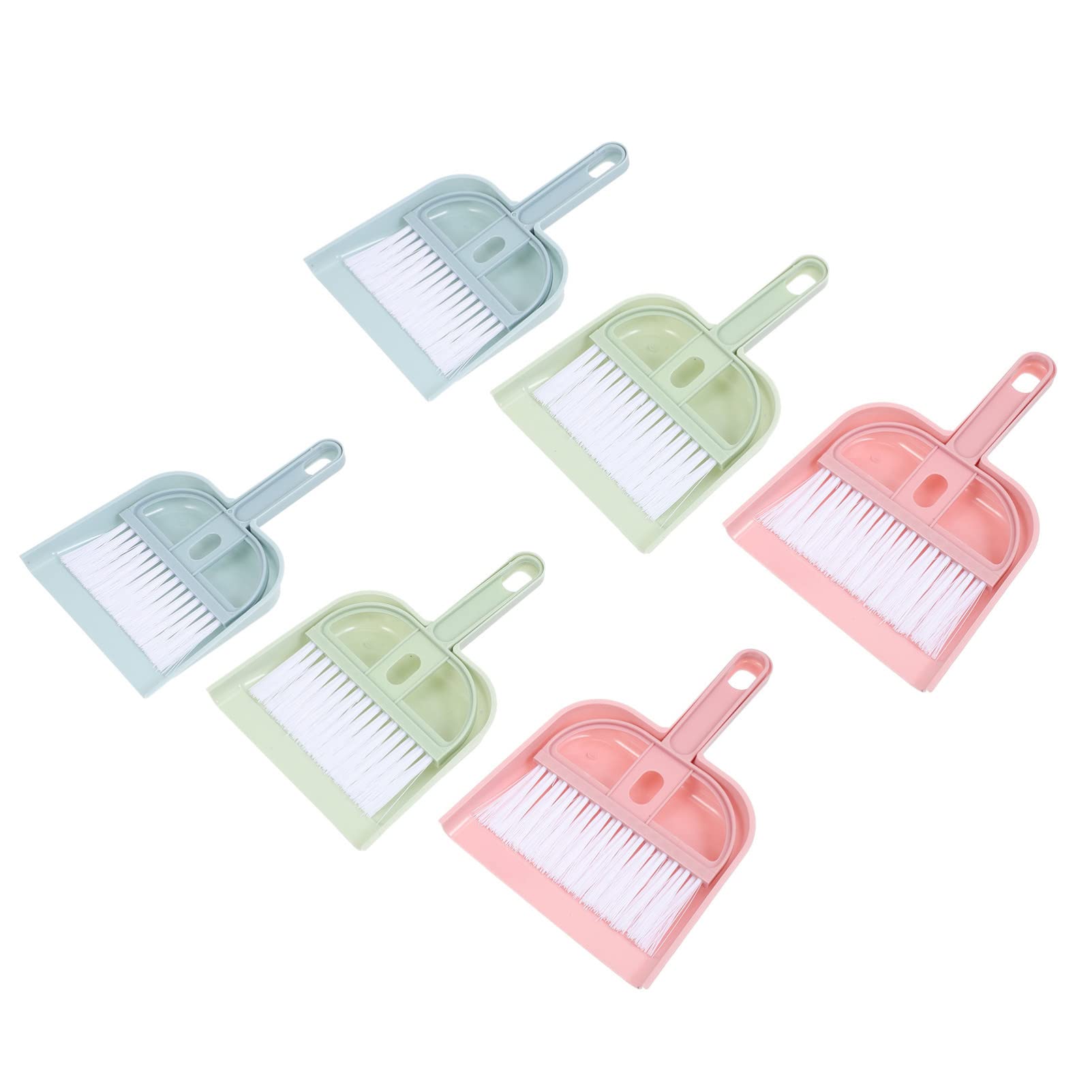 6-Piece Desktop Cleaning Kit - Mini Dustpan & Broom Set for Keyboard, Car, Countertop | Compact Sweeping Tool for Home, Office & Workspace Cleaning
