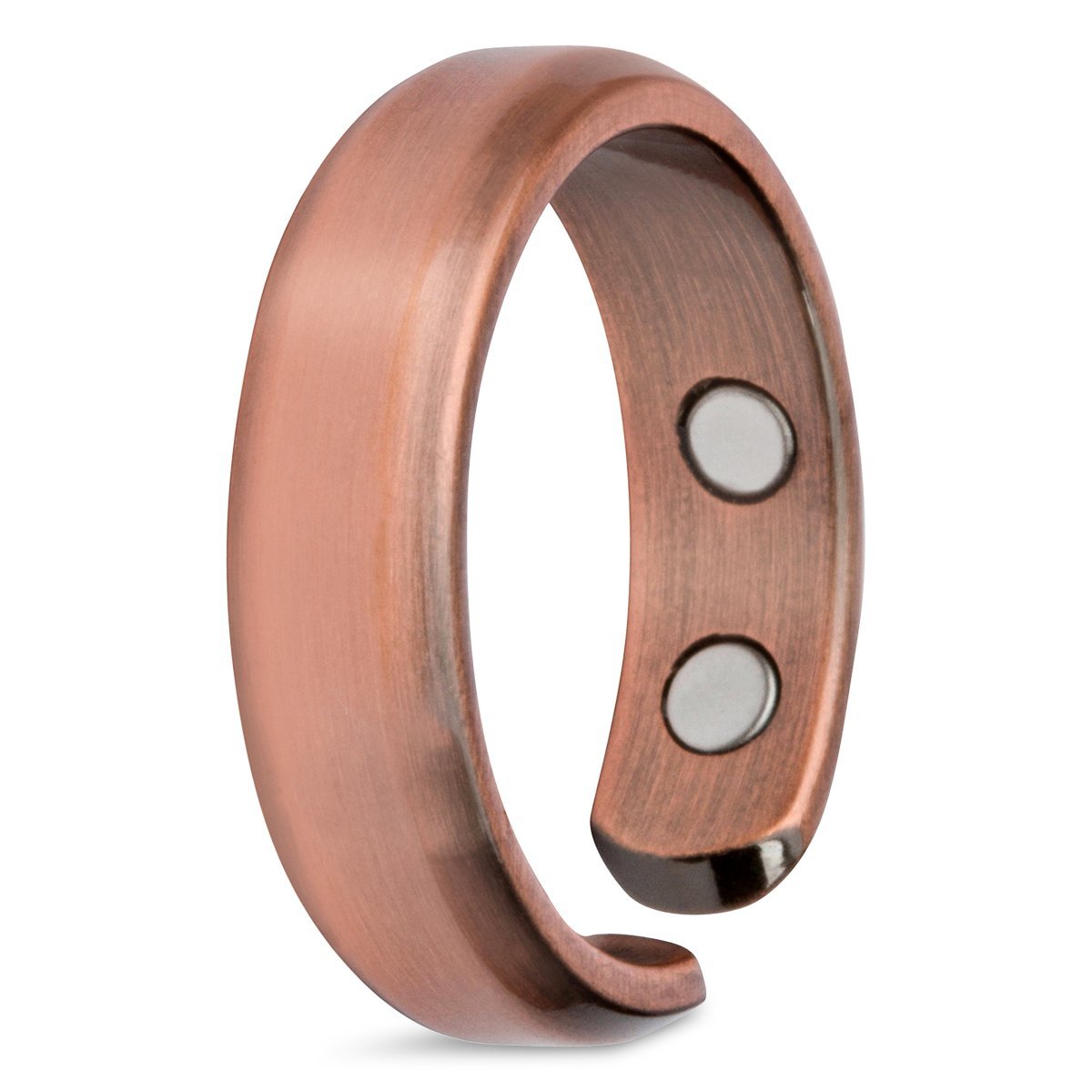 Smarter LifeStyle (2 Pack) Elegant Copper Magnetic Ring for Men and Women - Size 07 - Magnetic Therapy Jewelry for Arthritis Pain Relief & Improved Circulation - Perfect for Daily Wear & Wellness Gifts