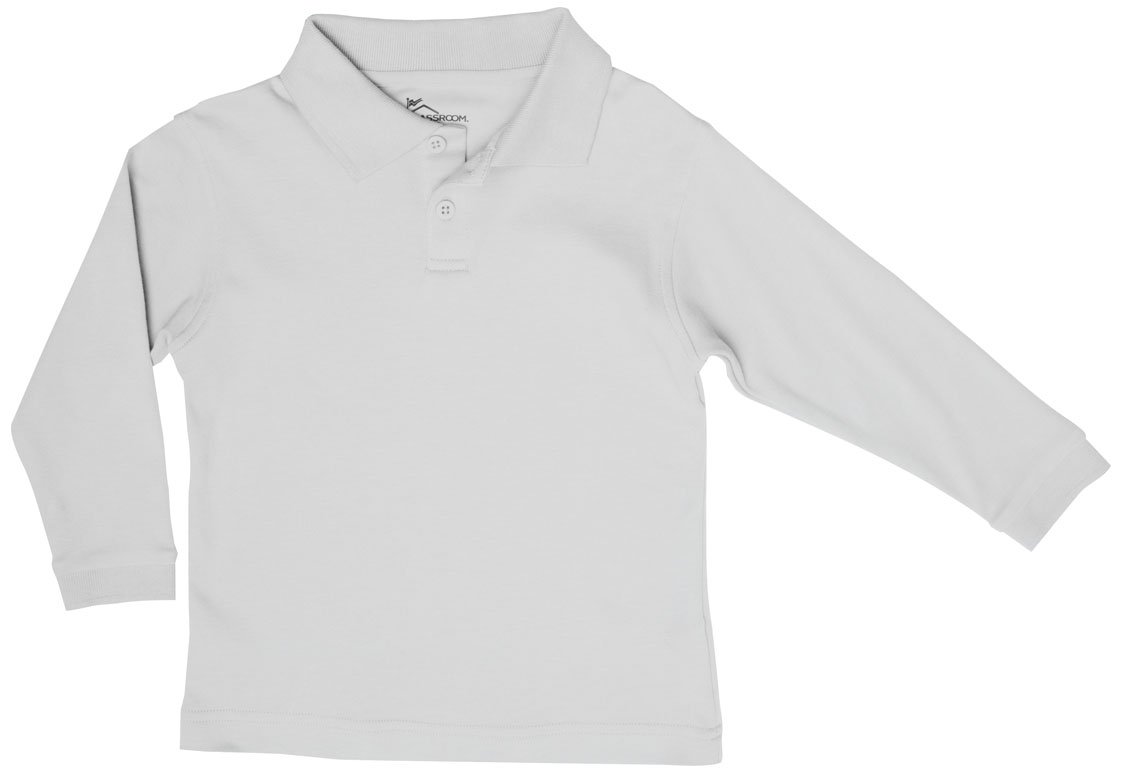 Kids' Long Sleeve Polo Shirt - Preschool Uniform for School & Play